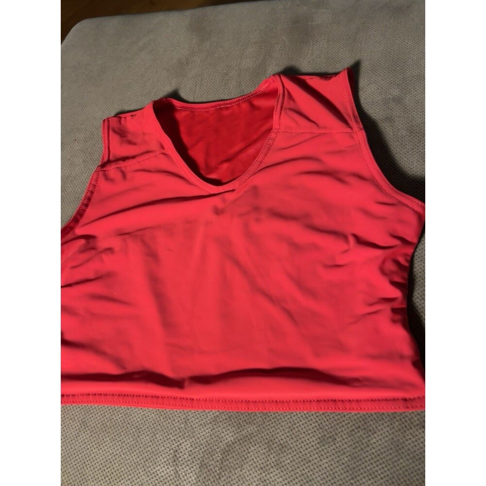 gc2b Red Half Tank Chest Binder Compression Top 2XL LGBTQ+ Gender Affirming